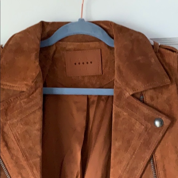 Blank suede moto jacket - Picture 4 of 6